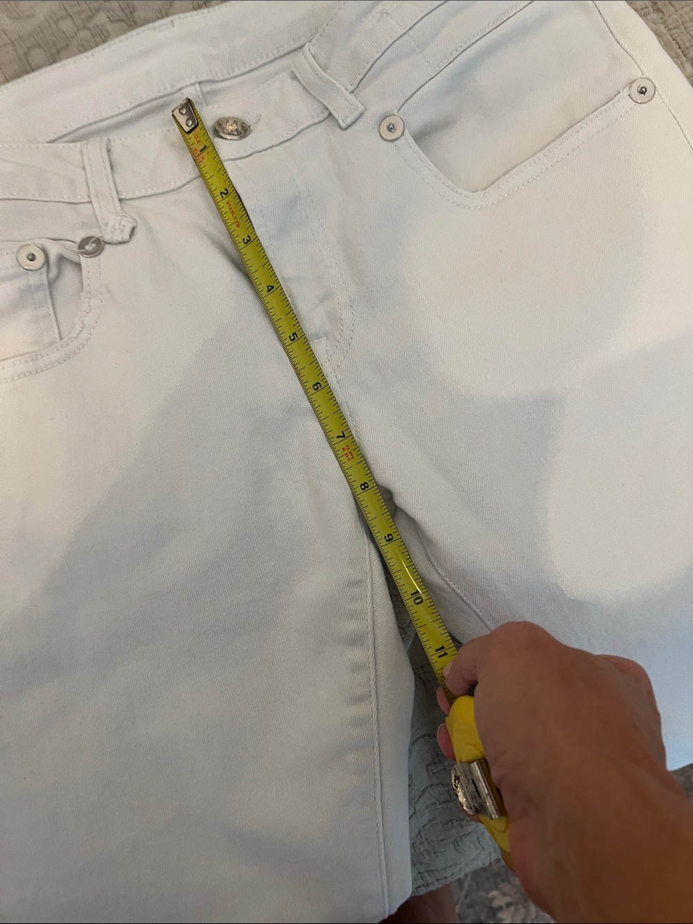 R13 White Cropped Ankle Jeans - Picture 8 of 10
